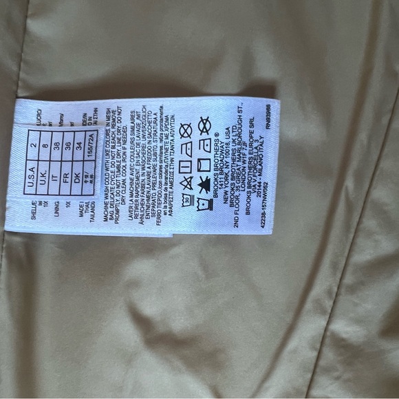 Women Brooks Brothers Trench coat Size2 - Picture 8 of 11